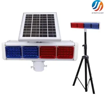 Red Blue Flashing Light Double Flash LED Traffic Signal Strobe Light for Emergency Circumstance