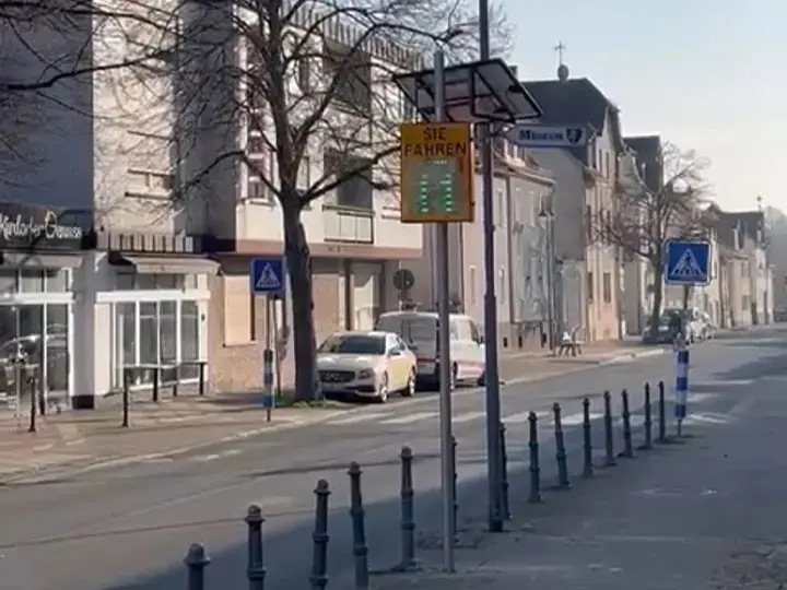 Germany,Radar Speed Sign