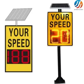 Solar Powered Led Digit Speed Sign Radar Speed Limit Sign Board