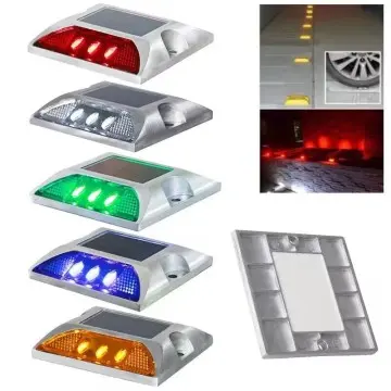 Aluminum Solar LED Road Stud Highway Traffic Safety Flashing Marker
