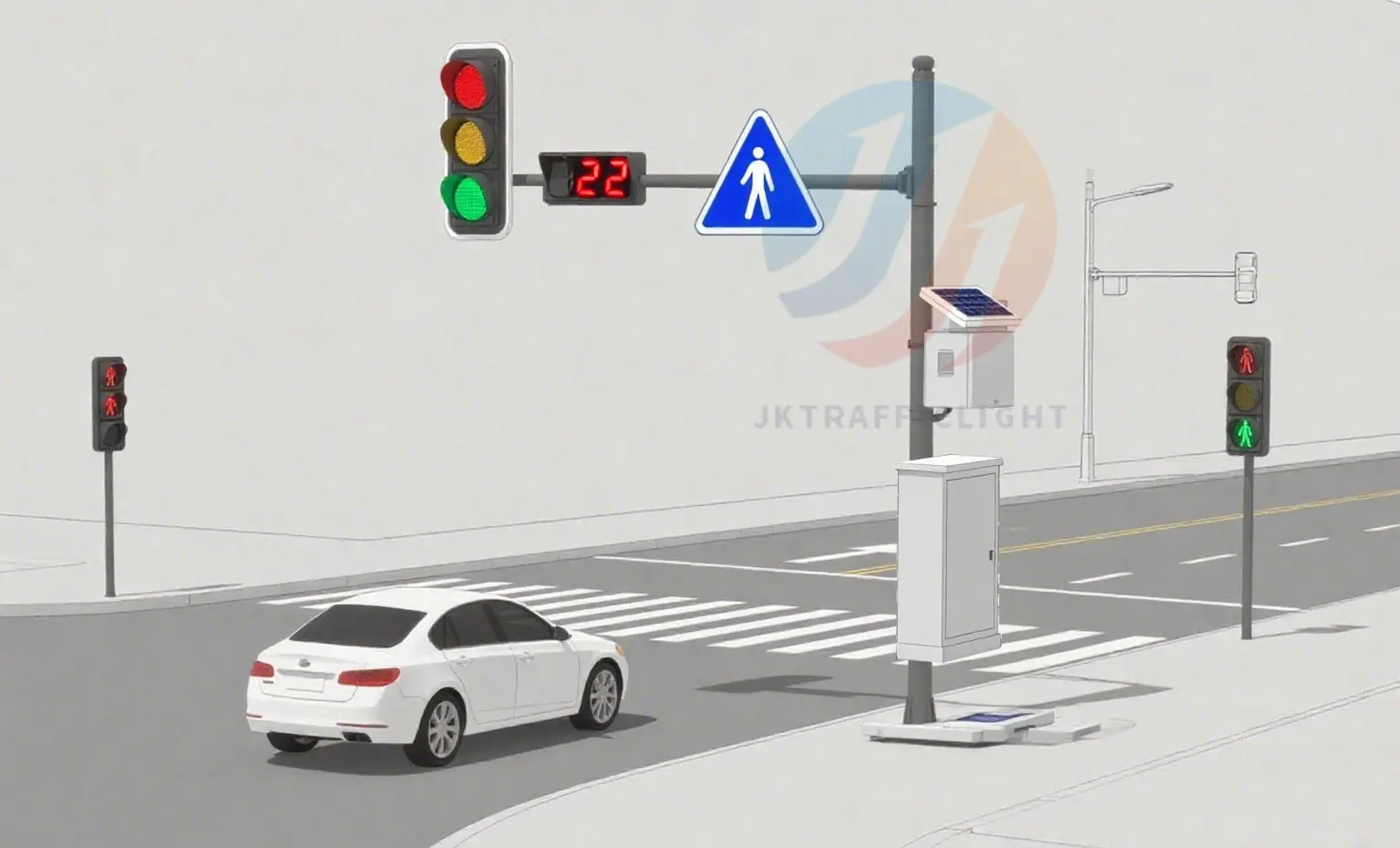 JKTRAFFICLIGHT traffic solution protects students' safe passage