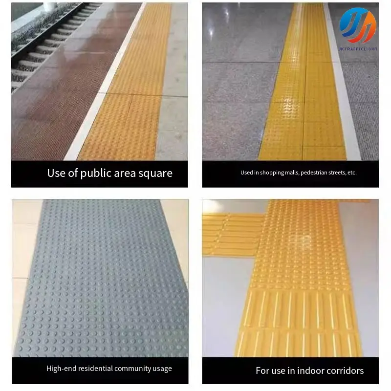 Plastic tactile guide tile