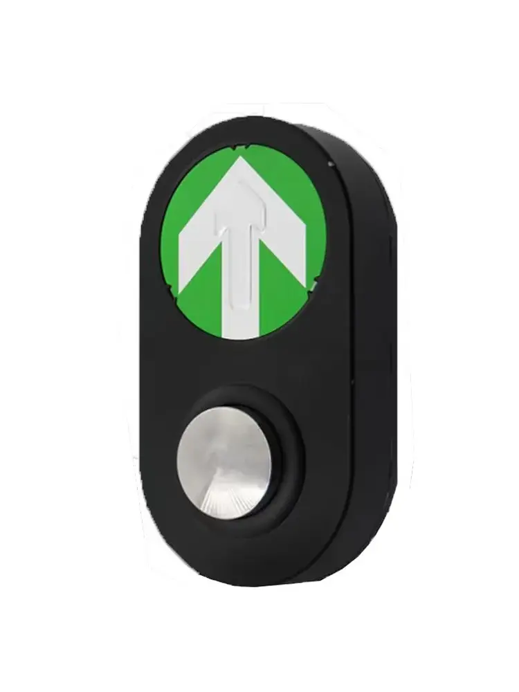 Crosswalk Pedestrian Button Front/Side/Back View