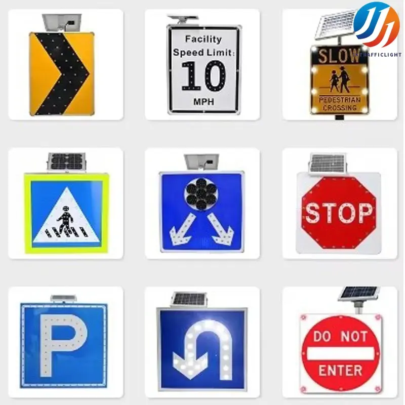 Flashing Warning Traffic Sign (2)