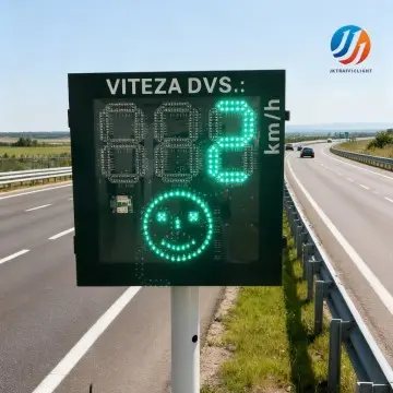 585x455mm Small Solar Radar Speed Sign 3 Digits LED Display