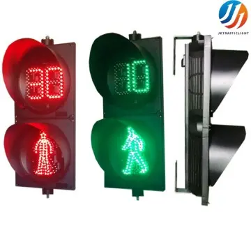 200mm Traffic Light LED Pedestrian Traffic Signal Light 300mm Crosswalk Red Green Signals