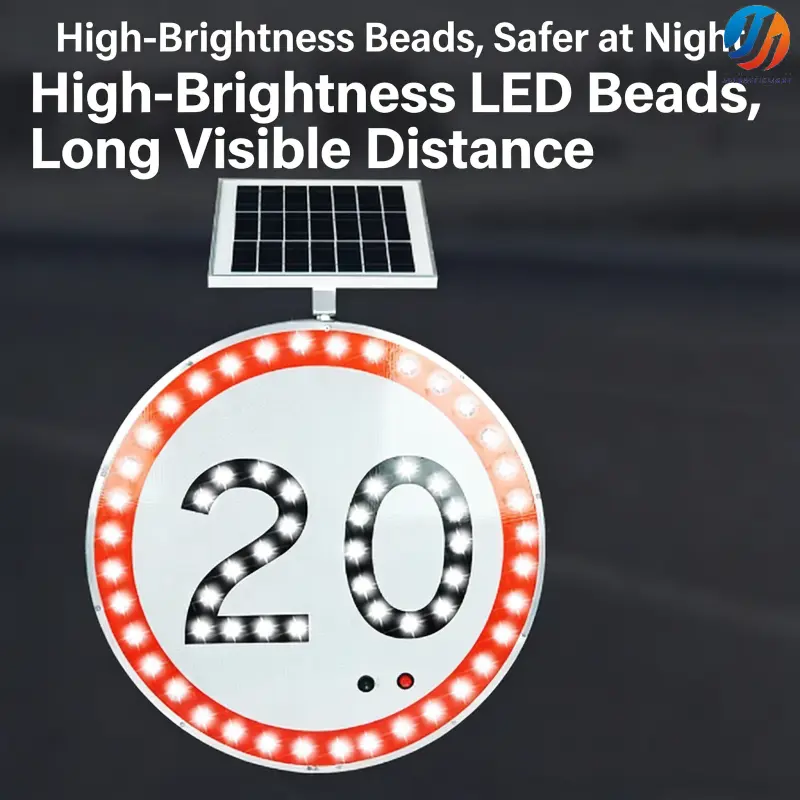 Solar Powered Traffic Sign