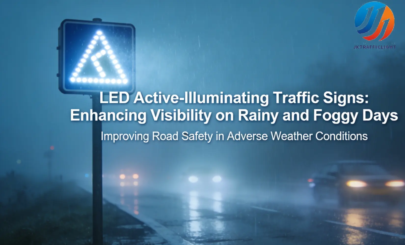 Struggling to read road signs on rainy and foggy days? LED Self-Illuminated Traffic Signs
