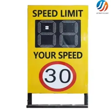Portable Road Warning LED Solar radar Speed Limit Sign Traffic Signs